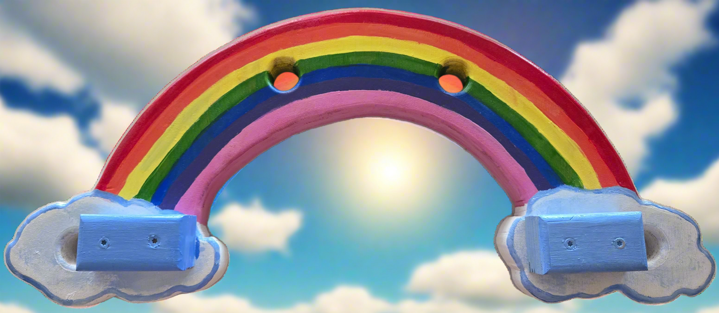 Rainbow Obstacle with Cliffhanger holds - Paint-it-yourself