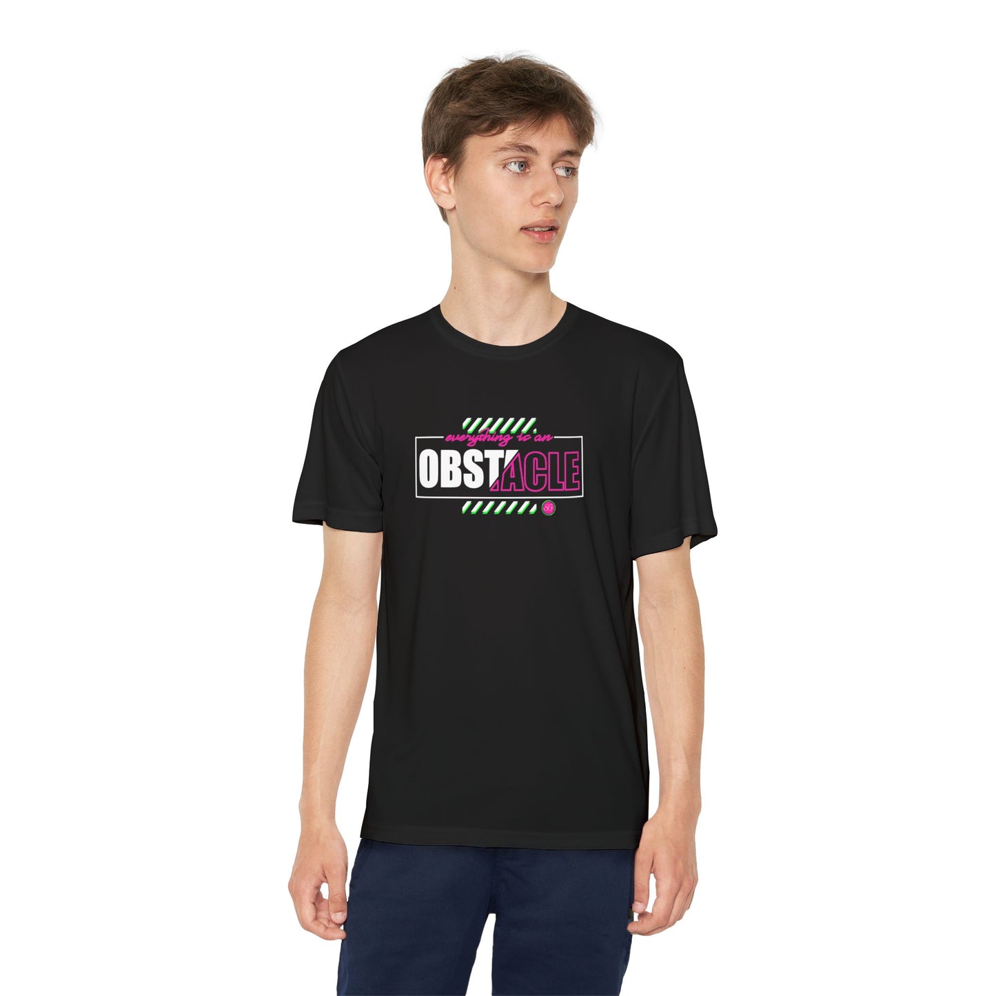 Everything is an Obstacle Youth Sports Tee - Perfect for Competitions, Active Kids, Gym Days, Birthdays, Motivational Gifts, Team Spirit