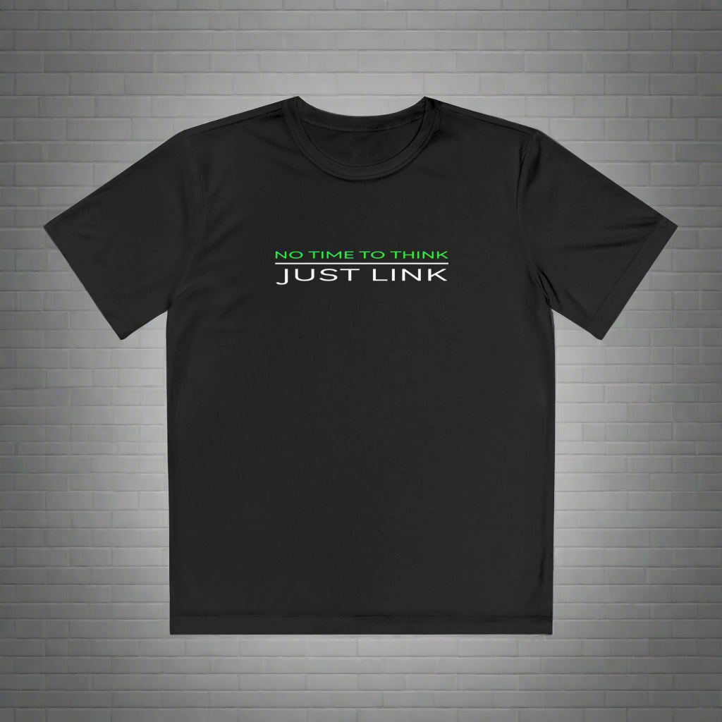 ‘No Time to Think Just Link’, Youth Ninja Tee - Sportswear, Workout Shirt, Gym Top, Motivational Youth Gift